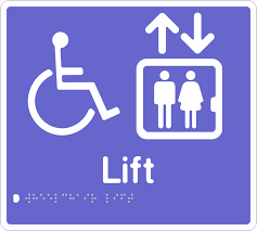 In this figure we observe lift directional signage’s